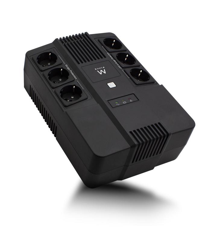 SAI EWENT INTERACTIVO DE 600VA CON AVR 6 PUERTOS CEE7 3