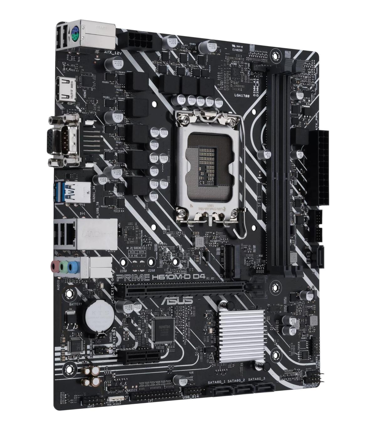 PLACA BASE ASUS PRIME H610M-D D4 1700 MATX