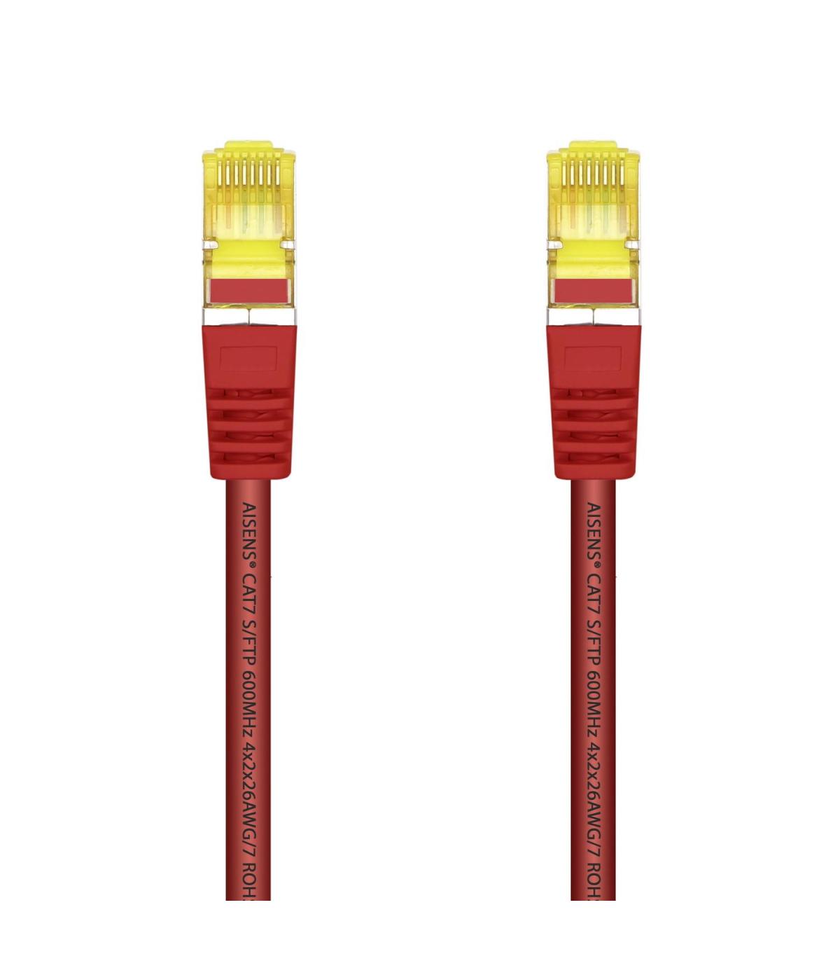 CABLE RED LATIGUILLO RJ45 LSZH CAT.7 SFTP AWG26 ROJO 2.0M AISENS A146-0471