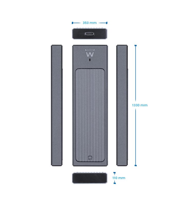 EWENT Carcasa M2 NVMe PCIe SSD USB-C 3,2