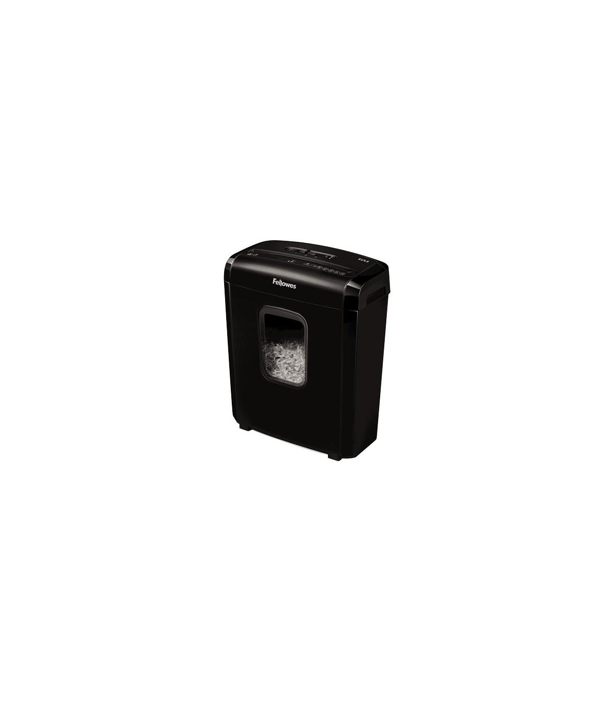Destructora Fellowes 6M  Minicorte De 4 X 12mm  Negra