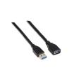CABLE USB 3.0 AISENS TIPO A M-A H NEGRO 1.0M