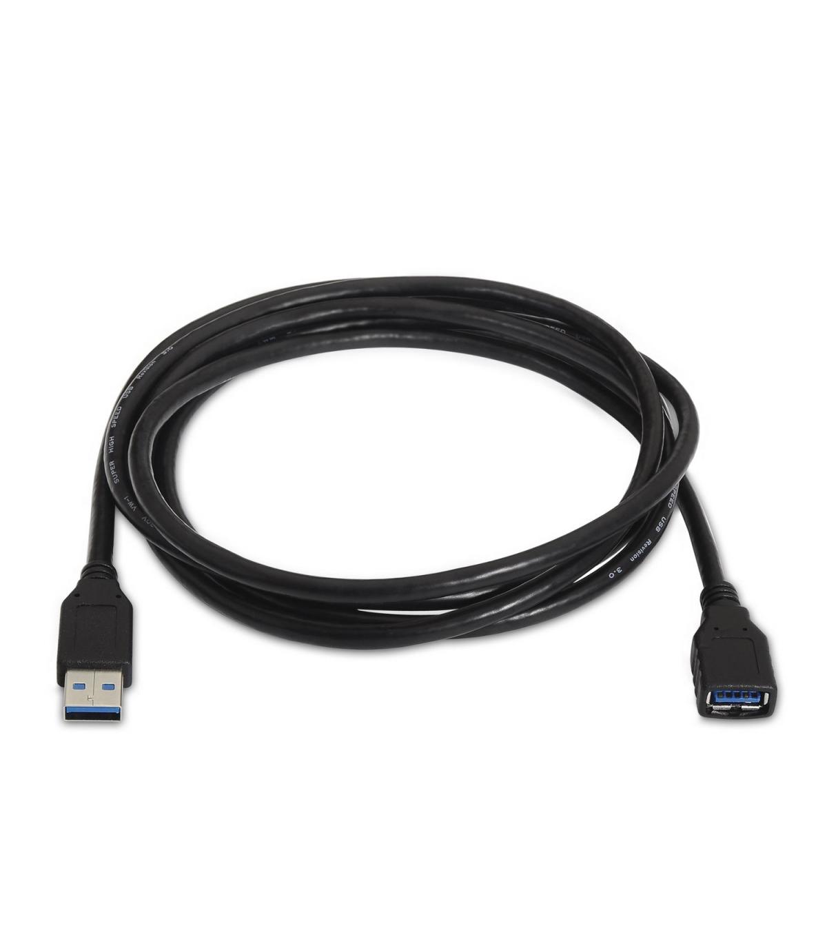 CABLE USB 3.0 AISENS TIPO A M-A H NEGRO 1.0M