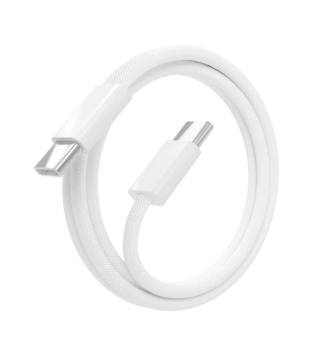 CABLE AISENS USB 2.0 3A 60W APPLE USB-C M-USB-C M BLANCO 1.0M