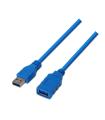 CABLE AISENS USB 3.0 TIPO A/M-A/H AZUL 2.0M