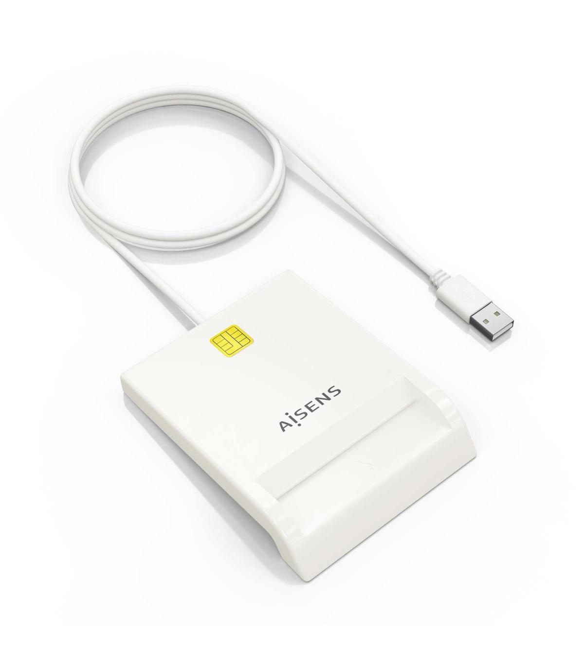 LECTOR DE TARJETA INTELIGENTE DNI BLANCO AISENS ASCR-SN07-W