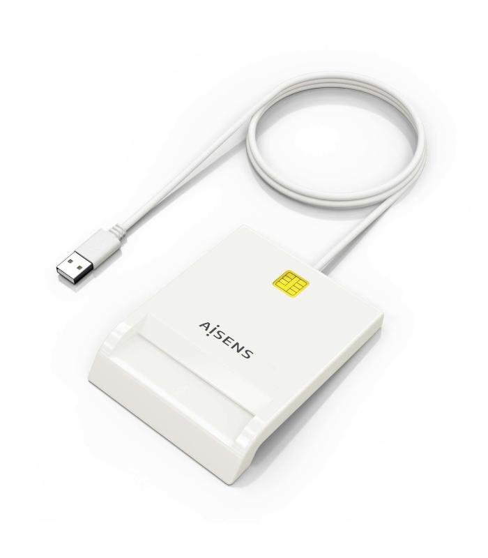 LECTOR DE TARJETA INTELIGENTE DNI BLANCO AISENS ASCR-SN07-W