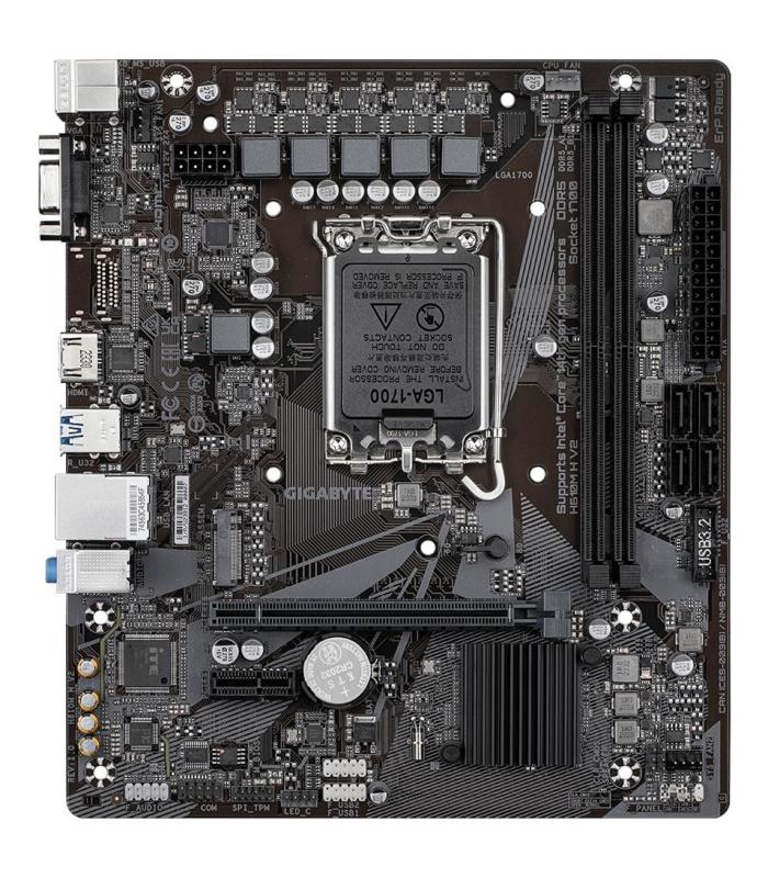 Placa Base Gigabyte H610M H V2 Socket 1700  Micro ATX