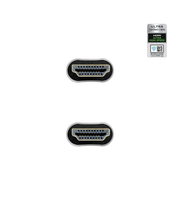Nanocable Cable HDMI 2.1 Certificado ULTRA HIGH SPEED A M-A M, Negro, 2 M