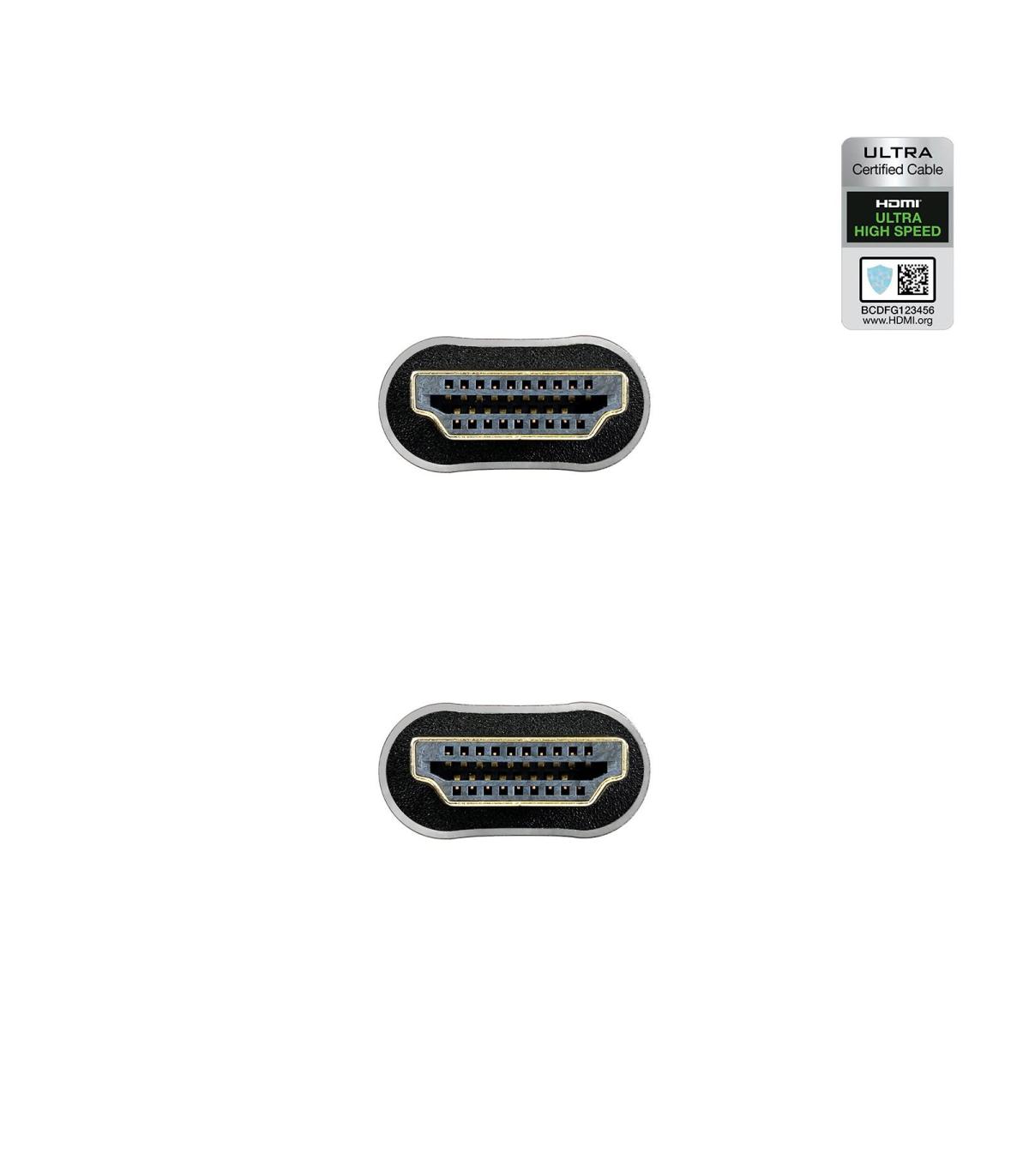Nanocable Cable HDMI 2.1 Certificado ULTRA HIGH SPEED A M-A M, Negro, 2 M
