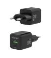 CARGADOR GAN AISENS 20W 1XUSB-C PD3.0 QC4.0 1XUSB-A QC3.0 NEGRO