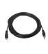 CABLE AUDIO AISENS ESTEREO JACK 3.5 M-JACK 3.5 H NEGRO 1.5M
