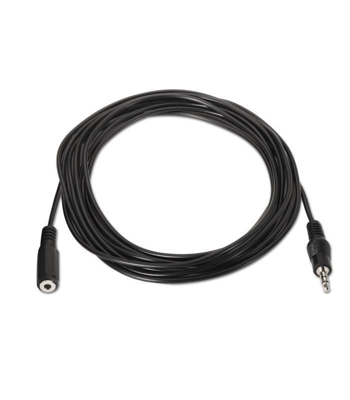 CABLE AUDIO AISENS ESTEREO JACK 3.5 M-JACK 3.5 H NEGRO 1.5M