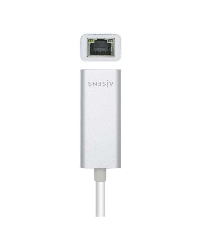 Adaptador USB Tipo-C - RJ45 Aisens A109-0505  1000Mbps