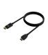 Cable Conversor Aisens A125-0550  Displayport Macho - HDMI Macho  Hasta 5W  2300Mbps  50cm  Negro