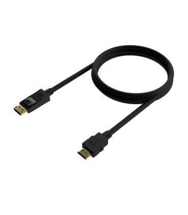 Cable Conversor Aisens A125-0550  Displayport Macho - HDMI Macho  Hasta 5W  2300Mbps  50cm  Negro