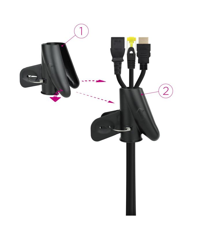 Organizador De Cables En Espiral Nanocable 10.36.0002-BK  2m