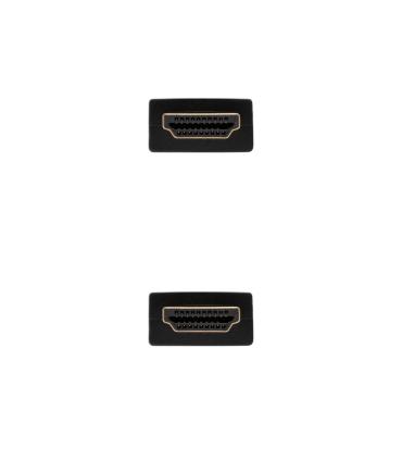 Cable HDMI 2.0 4K Nanocable 10.15.3807  HDMI Macho - HDMI Macho  7m  Negro