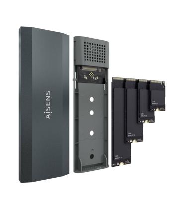 Caja Externa Para Disco SSD M.2 NVMe Aisens ASM2-029GR  USB 3.2  Sin Tornillos