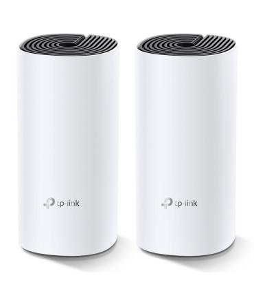 TP-LINK Deco M4(2-pack) Router Inalmbrico Doble Banda (2,4 GHz   5 GHz) Gigabit Ethernet Negro, Blanco