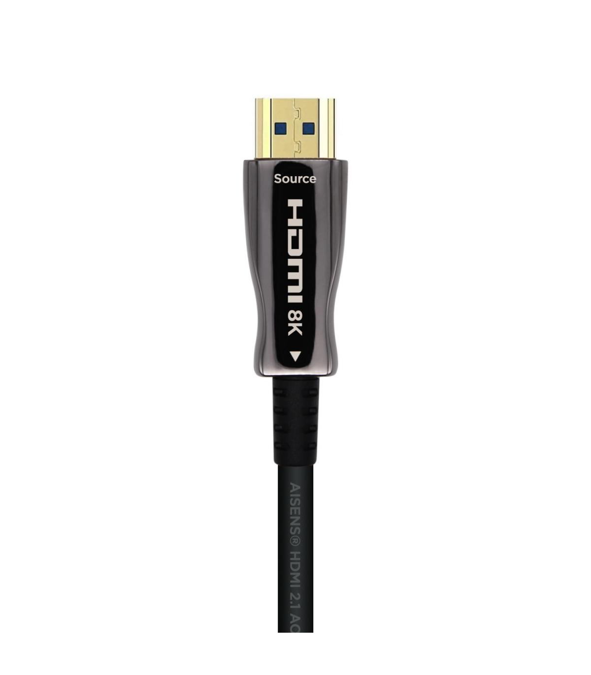 Cable HDMI 2.1 AOC 8K Aisens A153-0516  HDMI Macho - HDMI Macho  15m  Negro