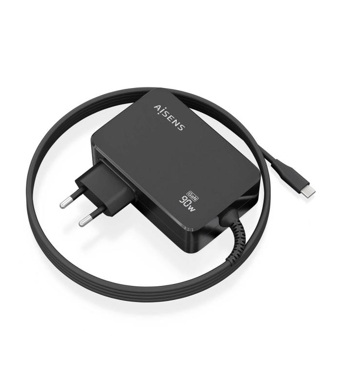 CARGADOR AISENS GAN 90W PD3.0 1XUSB-C 1.8M NEGRO