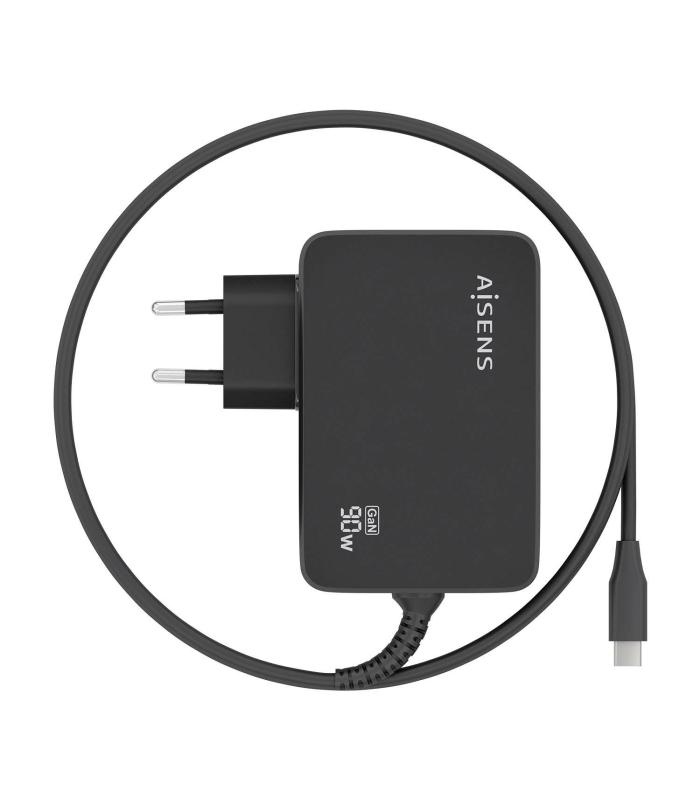 CARGADOR AISENS GAN 90W PD3.0 1XUSB-C 1.8M NEGRO