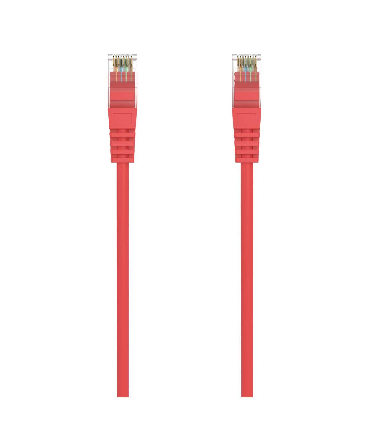 CABLE RED AISENS LATIGUILLO RJ45 LSZH CAT.6A UTP AWG24 25CM ROJO