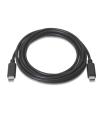 CABLE USB 2.0 AISENS 3A TIPO USB-C M-USB-C M NEGRO 3.0M