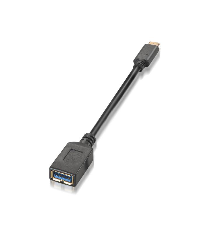 CABLE AISENS USB 3.1 GEN1 5GBPS 3A TIPO USB-C M-A H 15CM NEGRO