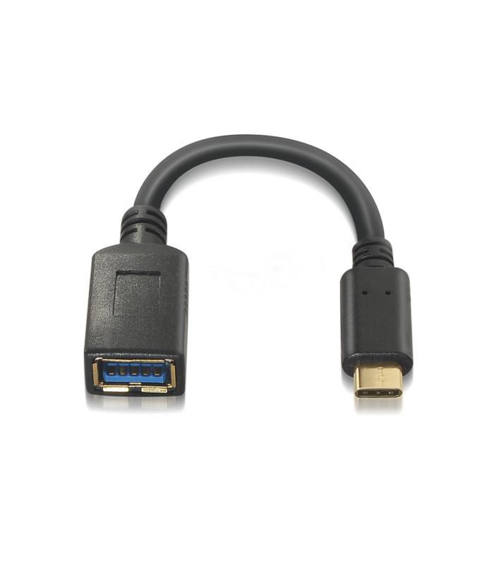 CABLE AISENS USB 3.1 GEN1 5GBPS 3A TIPO USB-C M-A H 15CM NEGRO