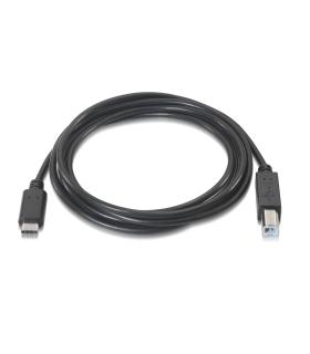 CABLE AISENS USB 2.0 IMPRESORA 3A TIPO USB-C M-B M NEGRO 1.0M