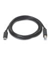CABLE AISENS USB 2.0 IMPRESORA 3A TIPO USB-C M-B/M NEGRO 1.0M