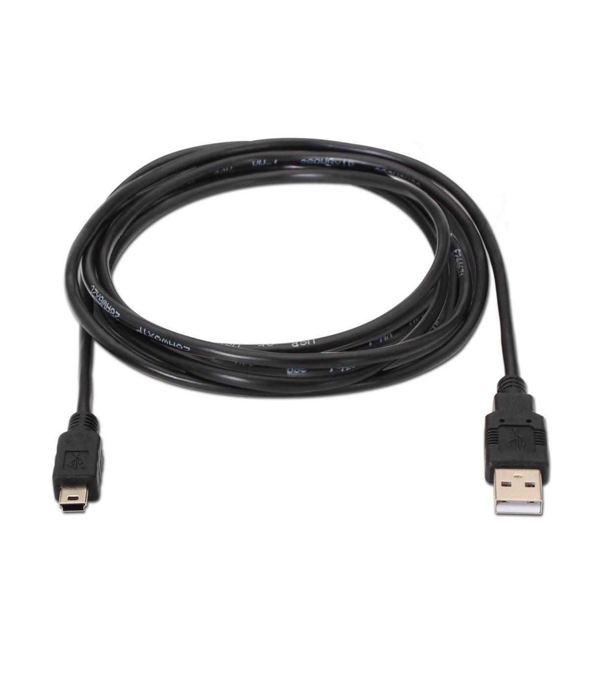 CABLE AISENS USB 2.0 TIPO A M-MINI B M NEGRO 1.8M