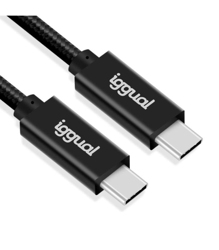 Iggual Cable USB-C 3.2 Gen2x2 100W 5A 4K 1m Nylon