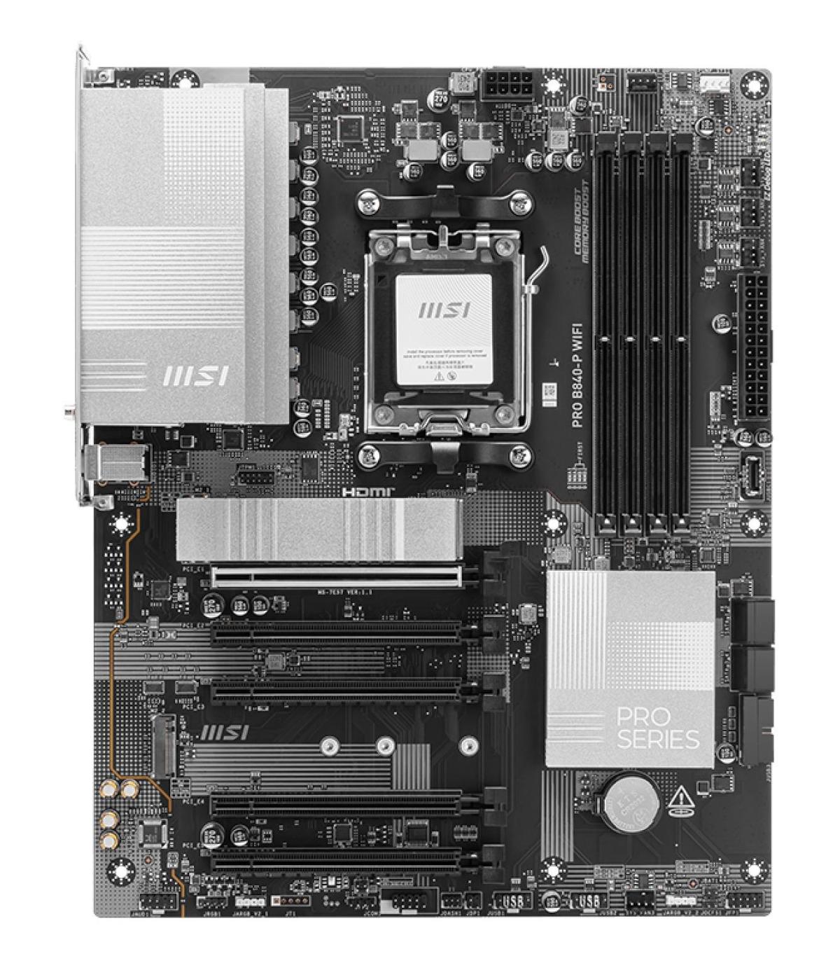 PLACA BASE MSI PRO B840-P WIFI PCI-E 16x Gen4, M.2 Gen4
