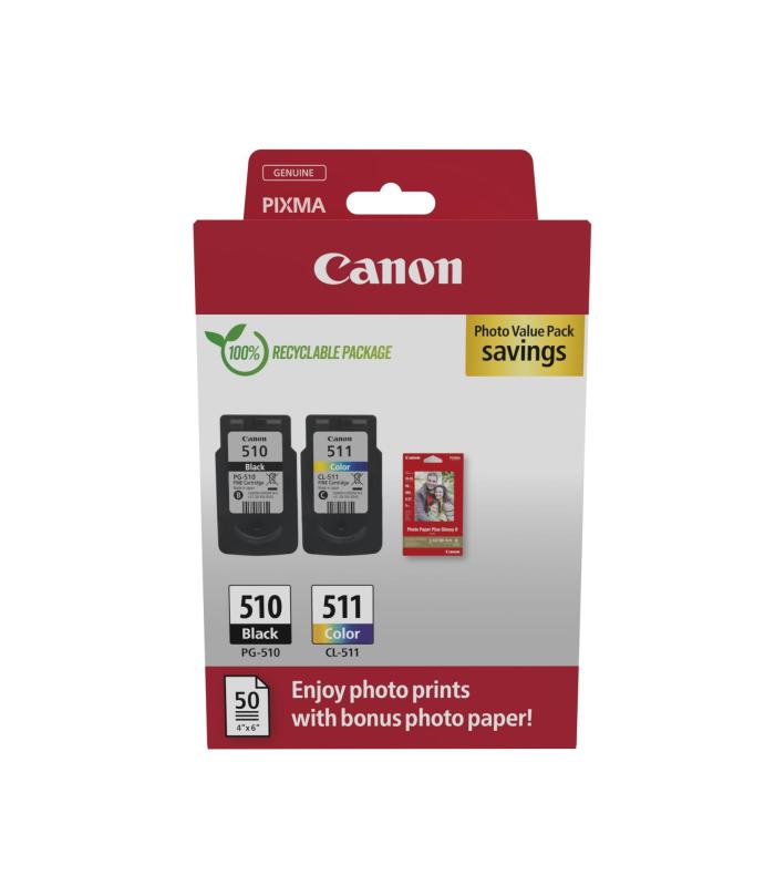 Canon Cartucho MultiPack PG-510 CL511+papel