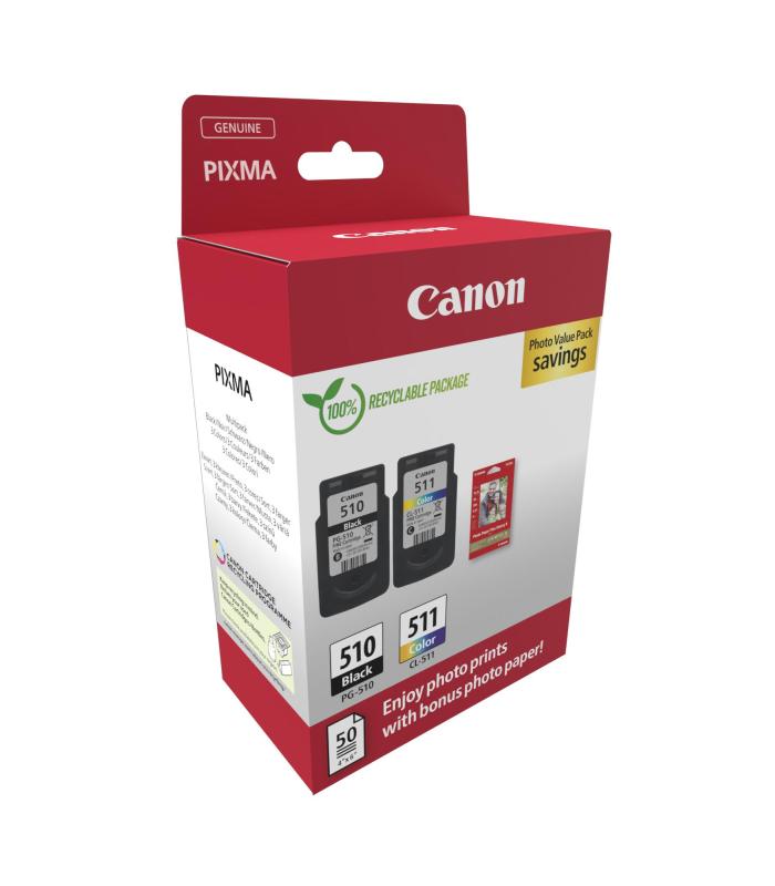 Canon Cartucho MultiPack PG-510 CL511+papel