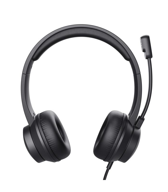 Auriculares Trust Ayda  Con Micrfono  Jack 3.5  Negros