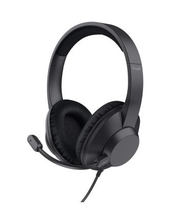 Auriculares Trust Ayda Max USB-ENC  Con Micrfono  USB  Negros