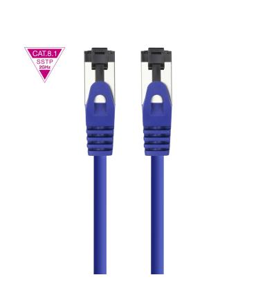 Cable De Red RJ45 SSTP Nanocable 10.20.2000-L25-BL Cat.8.1  25cm  Azul