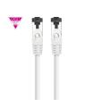 Cable De Red RJ45 SSTP Nanocable 10.20.2000-L25-W Cat.8.1  25cm  Blanco