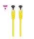 Cable De Red RJ45 SSTP Nanocable 10.20.2000-L25-Y Cat.8.1  25cm  Amarillo