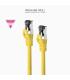 Cable De Red RJ45 SSTP Nanocable 10.20.2000-L25-Y Cat.8.1  25cm  Amarillo