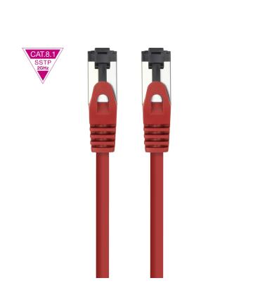 Cable De Red RJ45 SSTP Nanocable 10.20.2000-L30-R Cat.8.1  30cm  Rojo