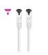 Cable De Red RJ45 SSTP Nanocable 10.20.2000-L30-W Cat.8.1  30cm  Blanco