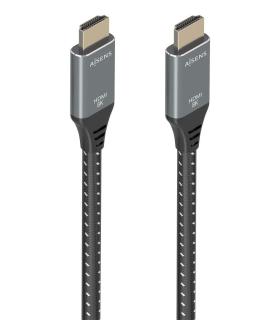 Cable HDMI 2.1 8K Aisens A150-0876  HDMI Macho - HDMI Macho  5m  Gris Y Negro