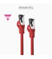 Cable De Red RJ45 SSTP Nanocable 10.20.2000-L25-R Cat.8.1  25cm  Rojo