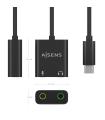 CONVERSOR AISENS USB-C A AUDIO 48KHZ USB-C M-2XJACK 3.5 H 10CM