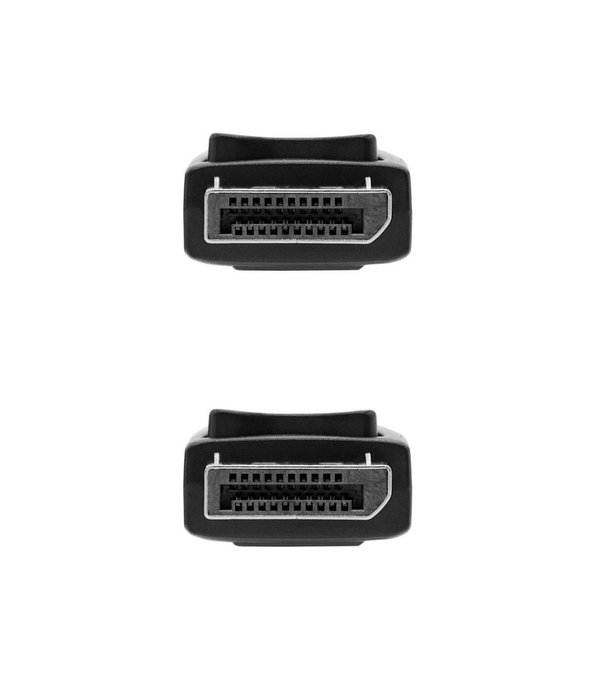 Cable DisplayPort 1.4 8K Nanocable 10.15.2801  DisplayPort Macho - DisplayPort Macho  1m  Certificado  Negro